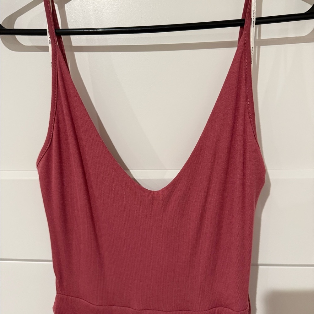 Dusty Rose Boho Maxi Dress with cutouts - Picture 2 of 5